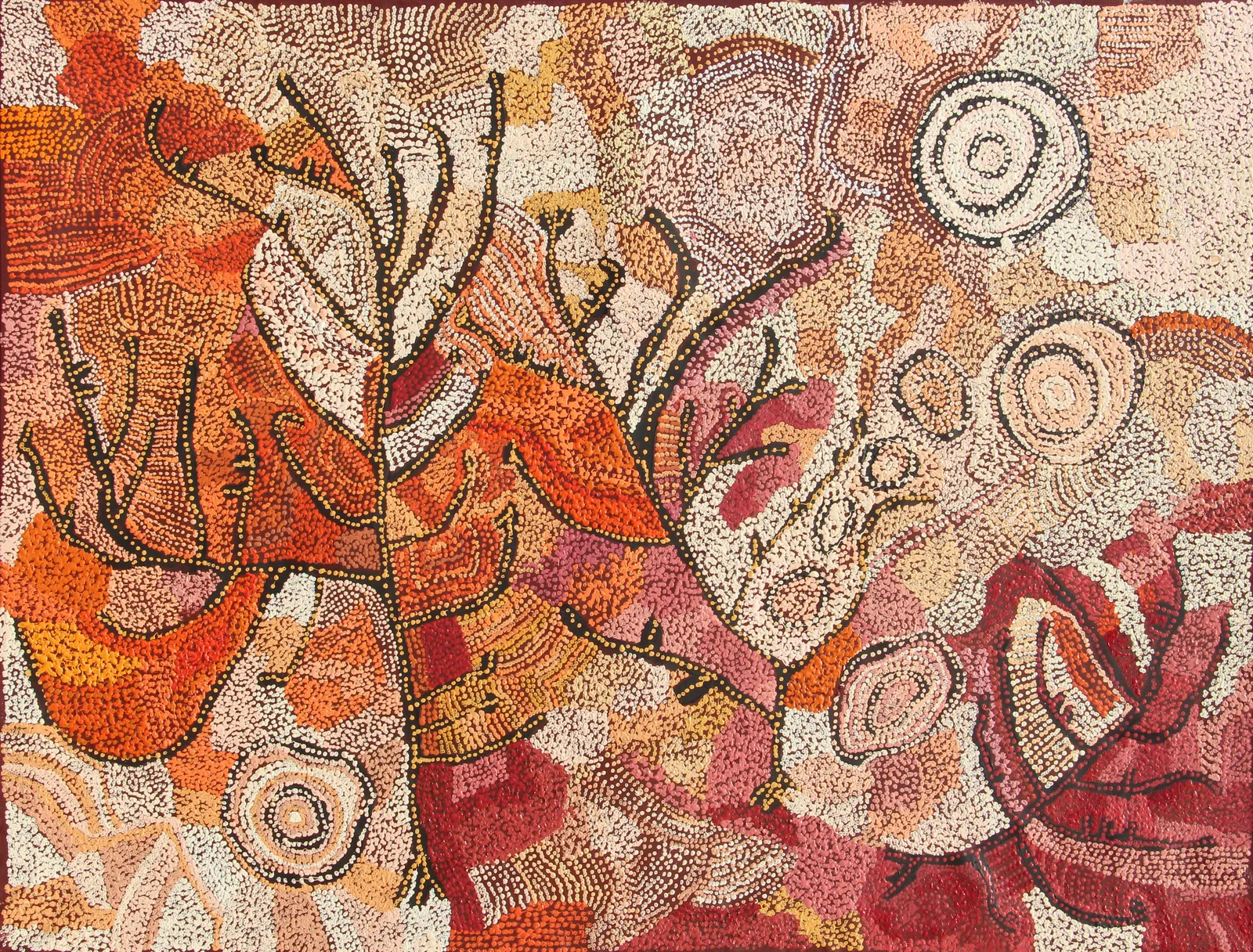 Nellie Coulthard, Tjuntala Ngurangka (Country with Acacia Wattle), 2022