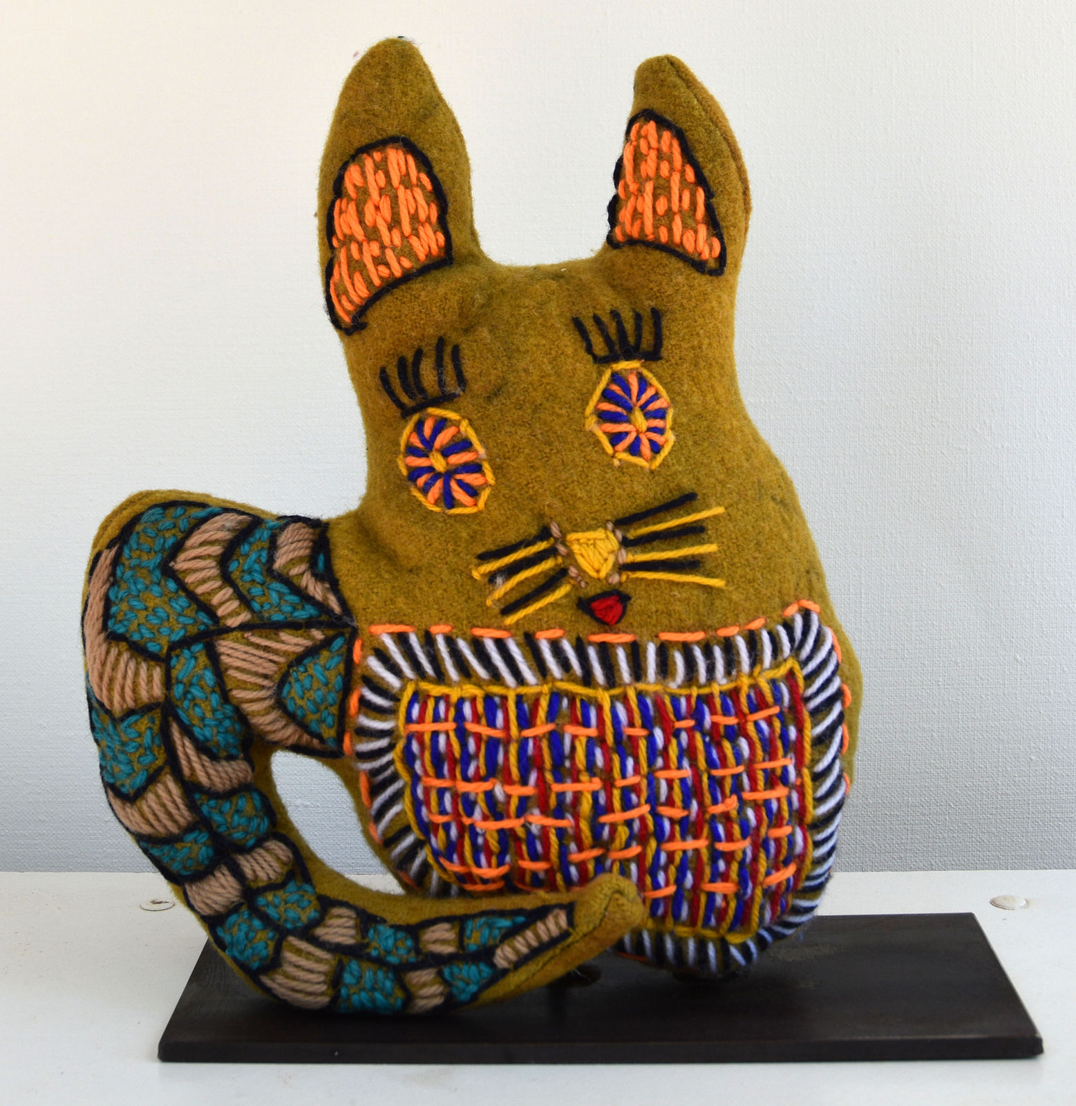 Rhonda Sharpe, Pussy Cat With Orange Ears, 2021