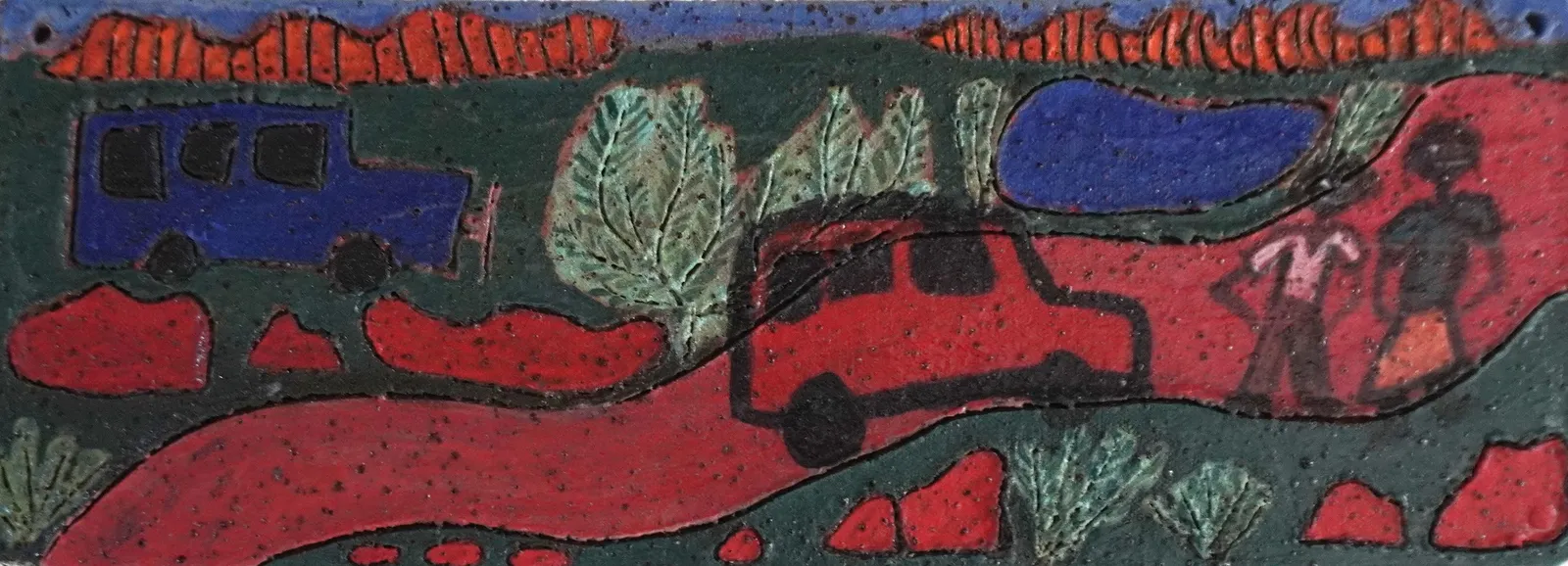 Natasha Namatjira Carroll, They Got Out to See the Waterhole, 2025