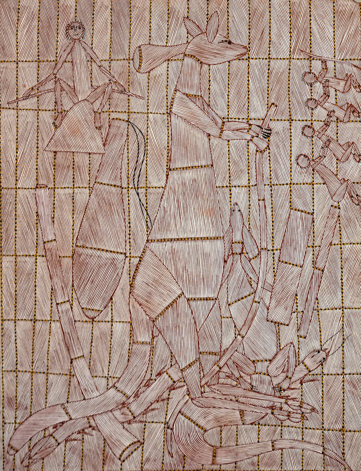 Joey Nganjmirra, Karurrken - Female Red Kangaroo of the Dreamtime (Ubarr ceremony), 2018