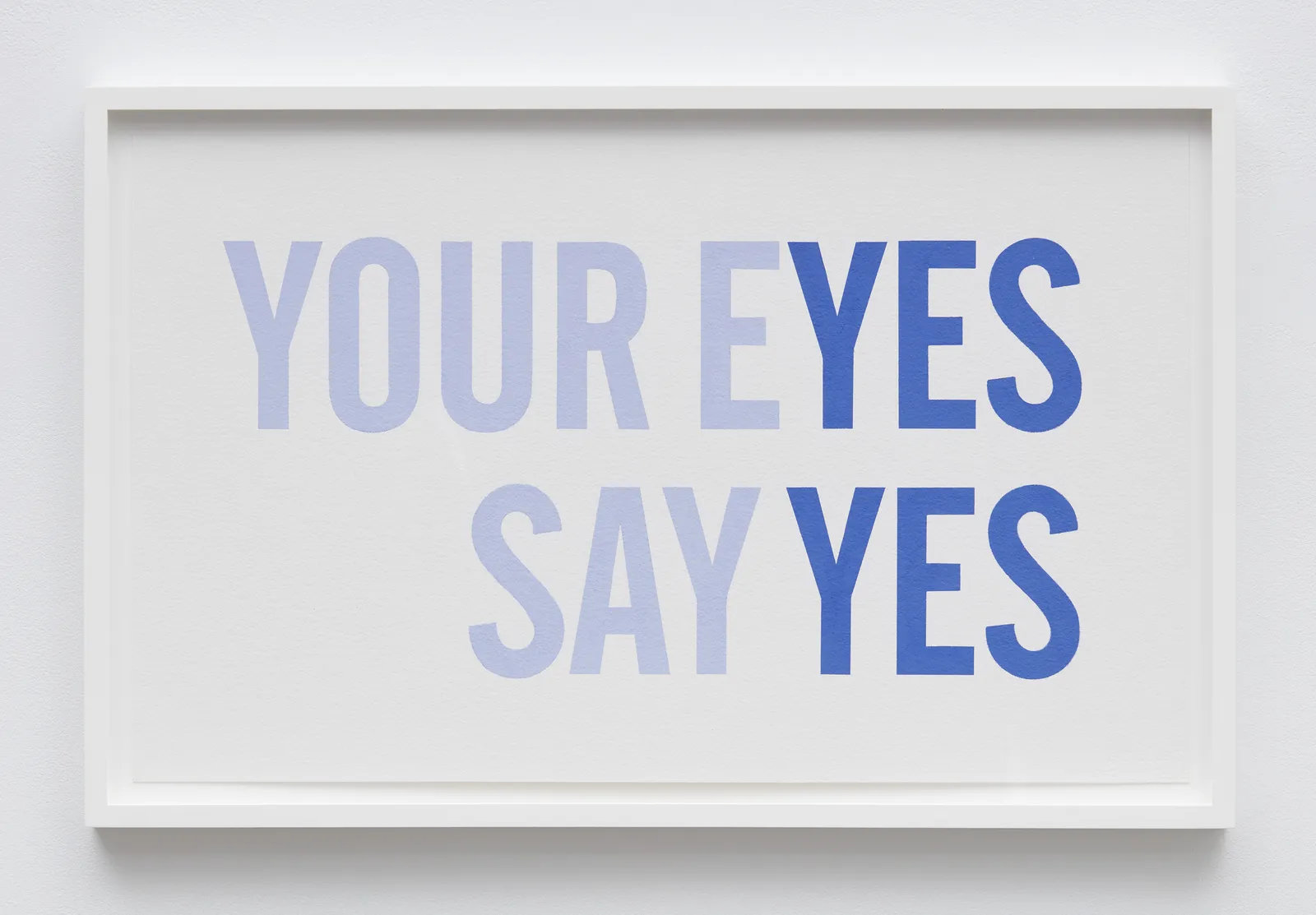 Kay Rosen, Yes, Yes, 2021