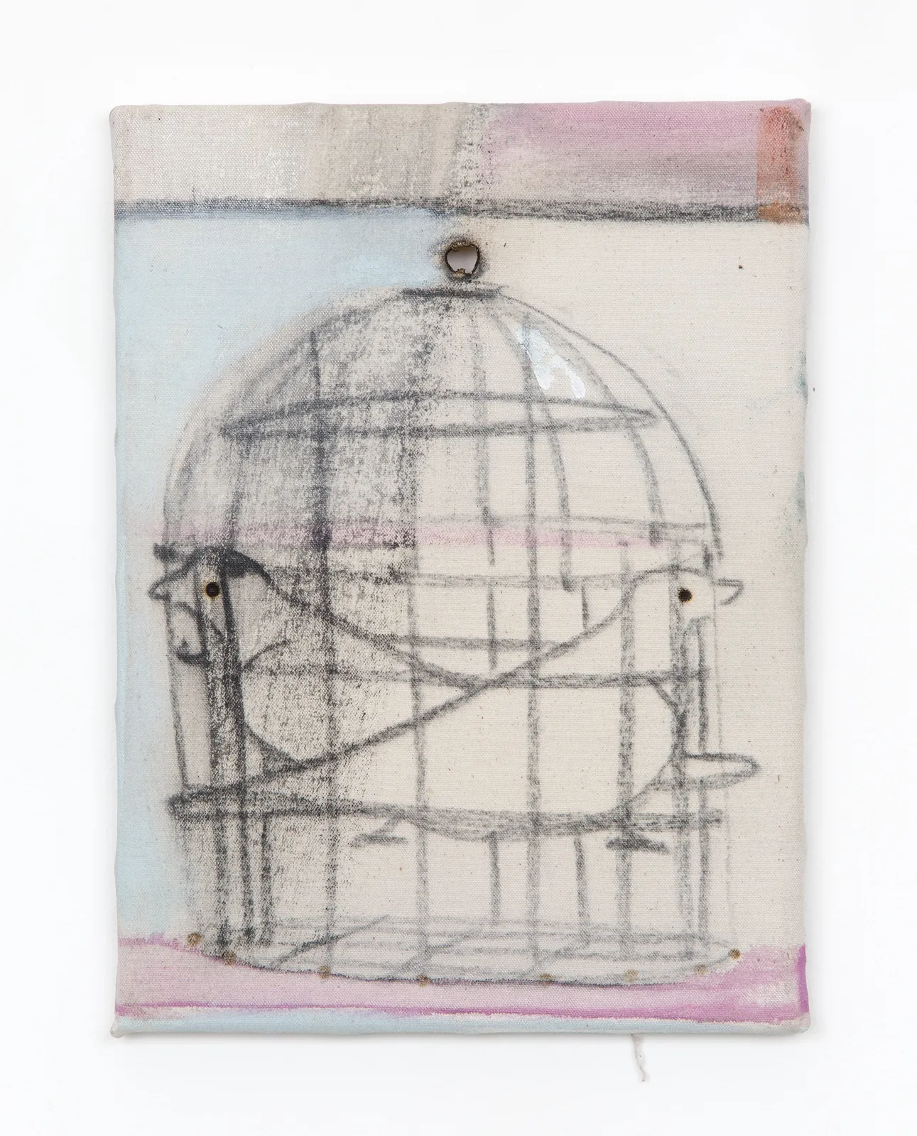 Merlin James, Birdcage, 2018