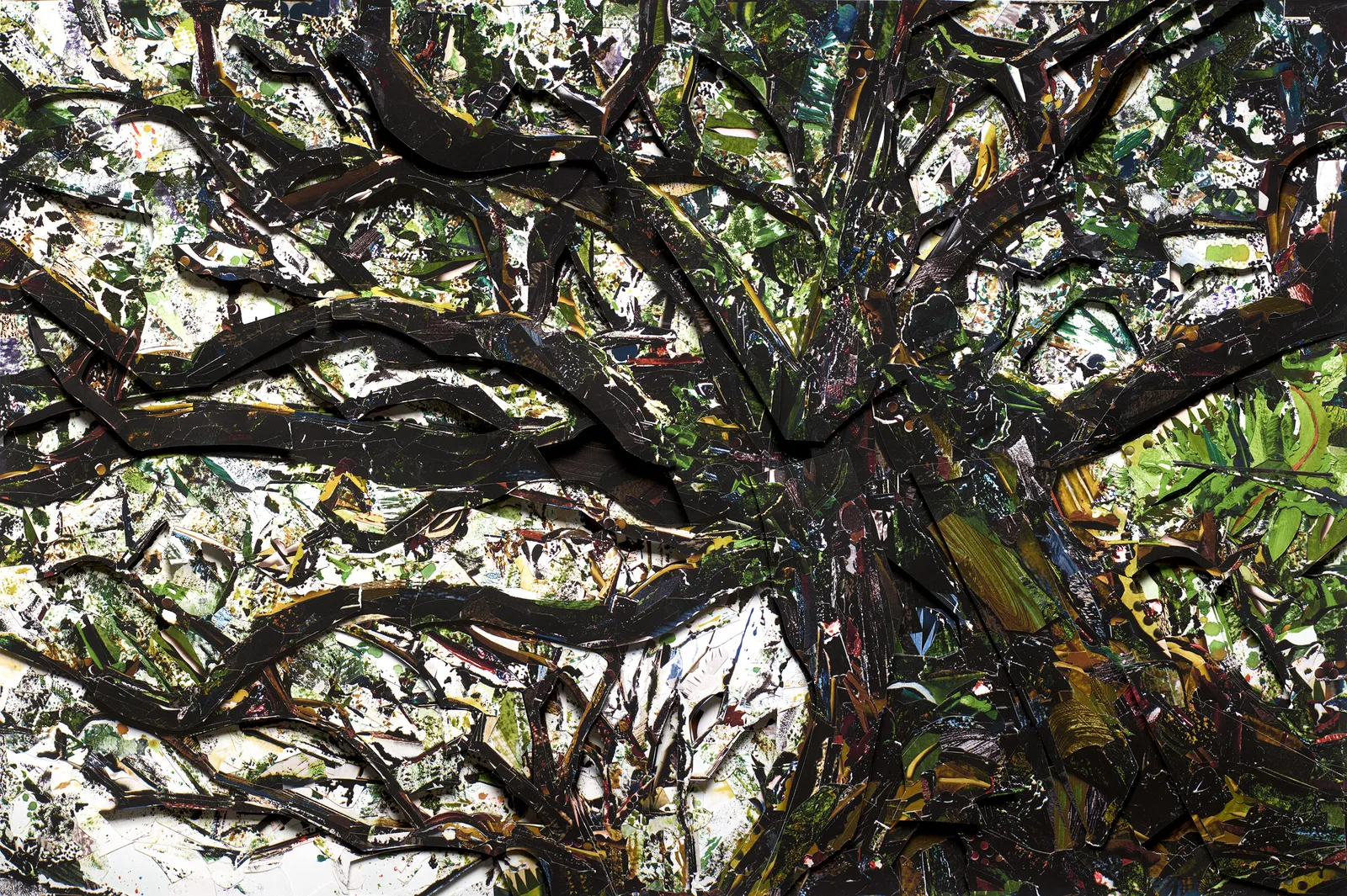 Vik Muniz, Tree, Scraps, 2024