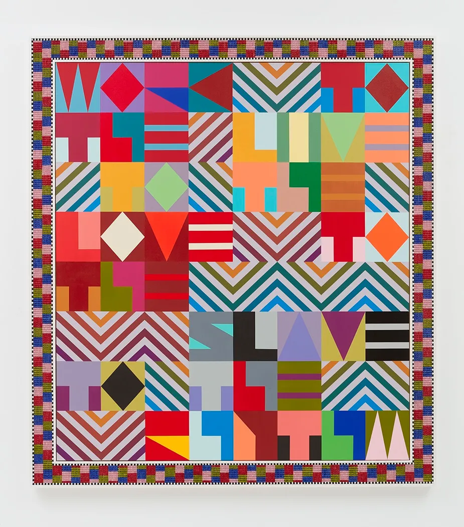 Jeffrey Gibson, WORK TO THE LIVE TO THE LOVE TO THE SLAVE TO THE RHYTHM, 2018