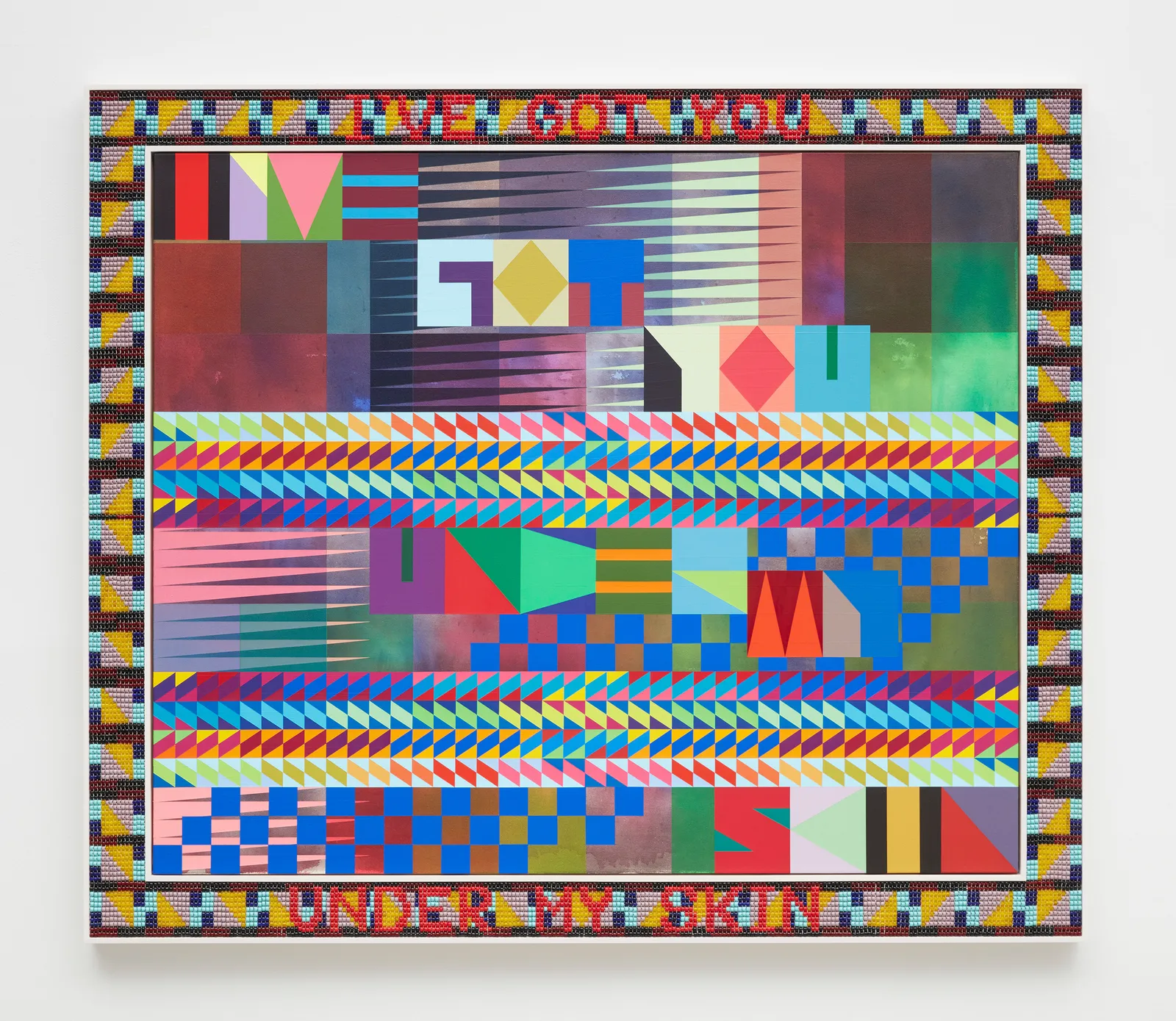 Jeffrey Gibson, I'VE GOT YOU UNDER MY SKIN, 2020