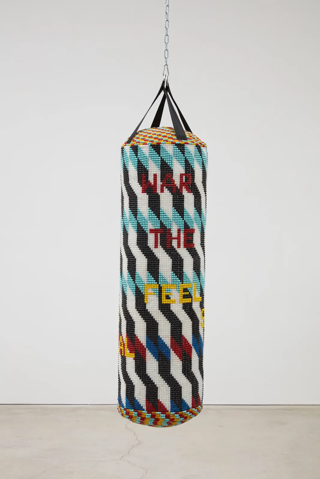 Jeffrey Gibson, WAR IS NOT THE ANSWER FEEL SOMETHING REAL, 2020