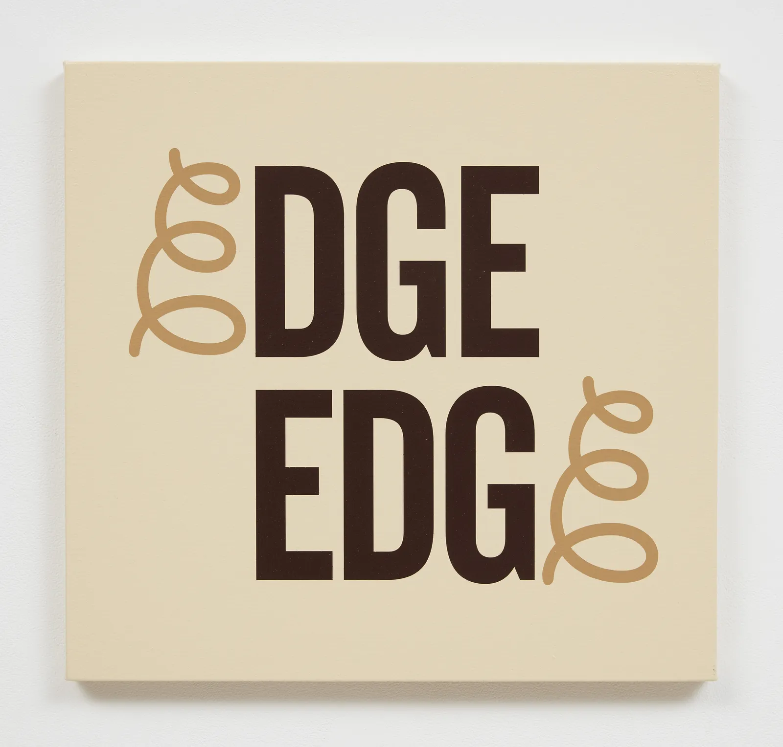 Kay Rosen, Edges, 2021