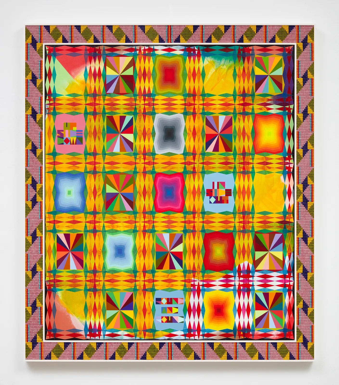 Jeffrey Gibson, UPSIDE DOWN, 2023