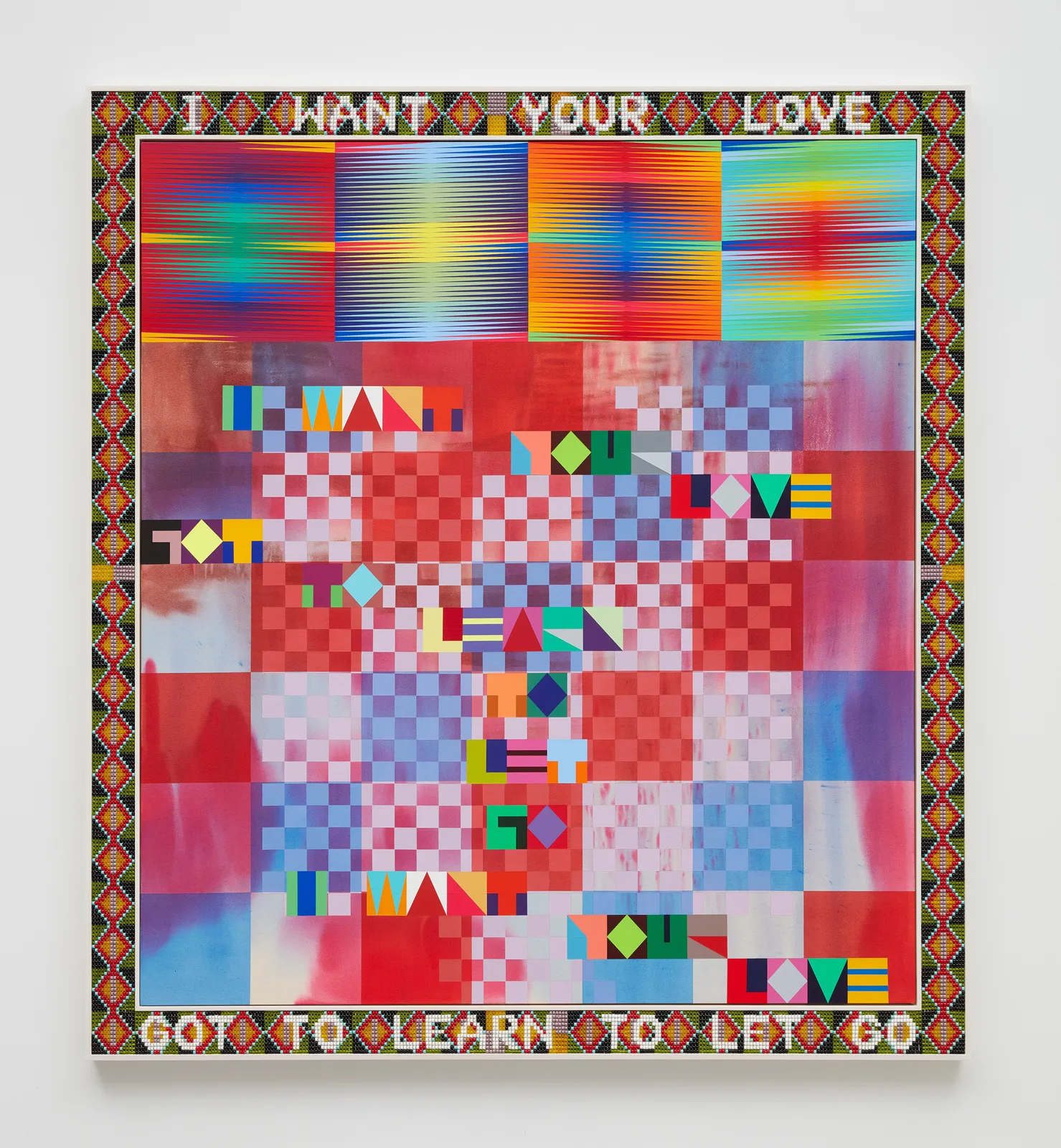 Jeffrey Gibson, I WANT YOUR LOVE GOT TO LEARN TO LET GO, 2020