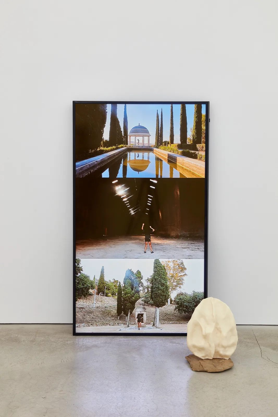 Sofía Córdova, ¿Y X K (TU CREES QUE YO HABLO ESPAÑOL) ? - Vertical (N Y(how) U THINK I SPEAK SPANISH?) - Vertical Edit, i. palma y plátano, ii. sangre y tabaco, iii. caña de azúcar, 2017/2023