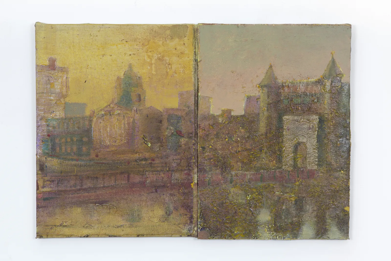 Merlin James, Bridge and River, 2018