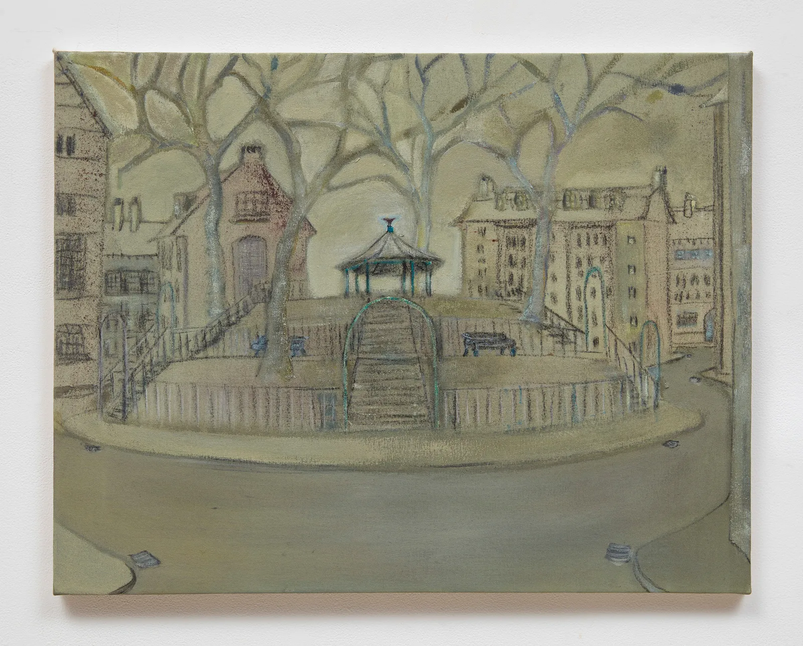 Merlin James, Grey-Green, 2024