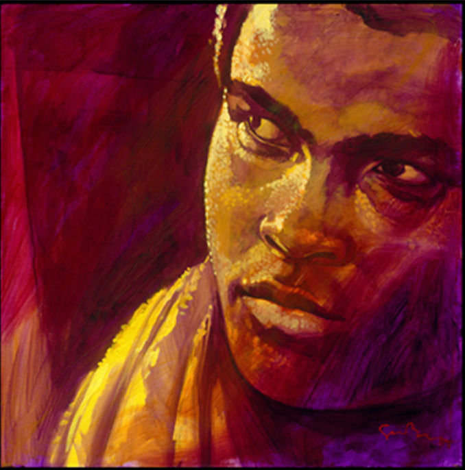 Simon Bull, Shadow Boxer, Metal Print, 2017