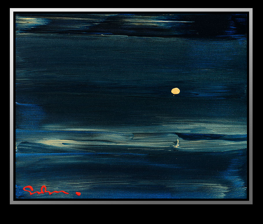 Simon Bull, Nocturne in Gold and Blue, 2020