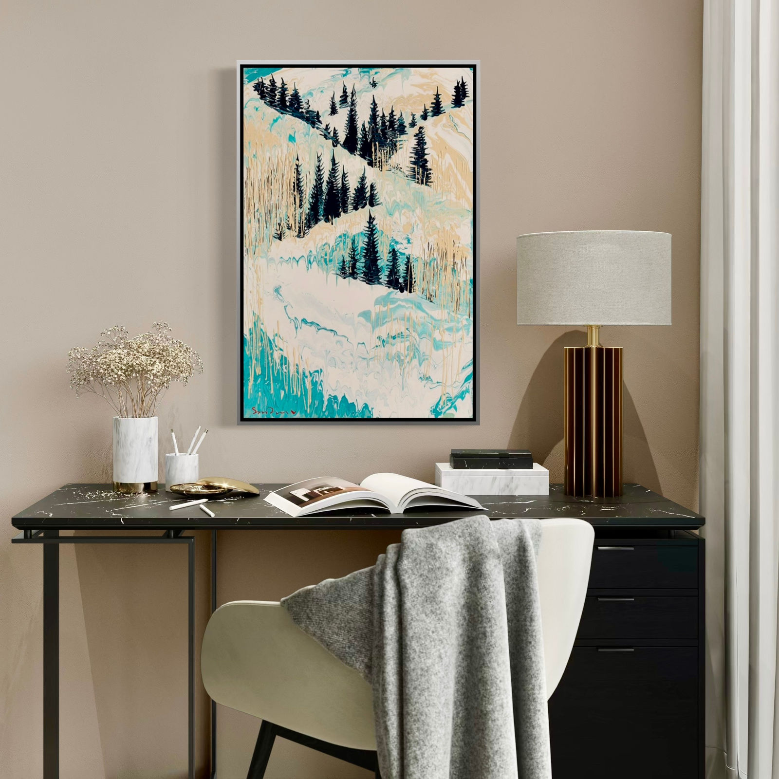 Simon Bull, Wayside Spruces, 2025