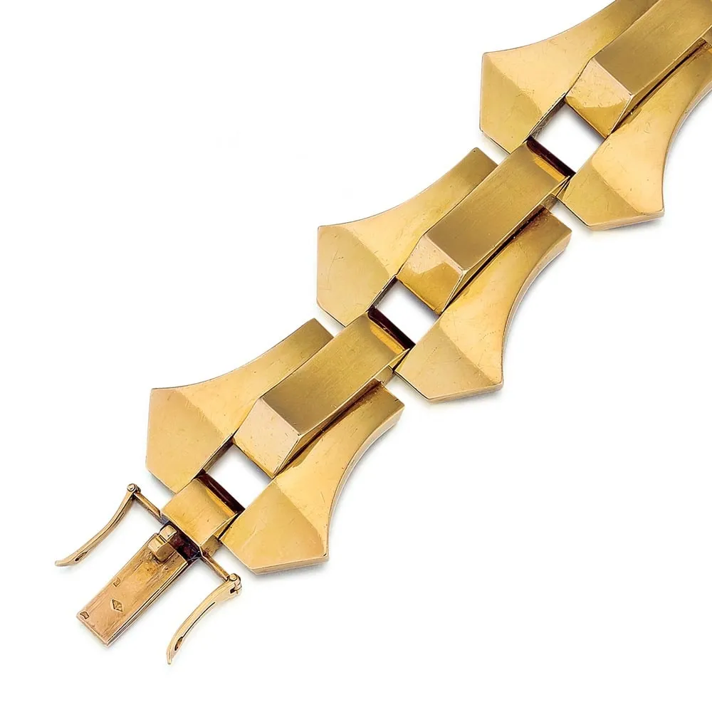 Boucheron, A French Retro Gold Bracelet, c. 1940