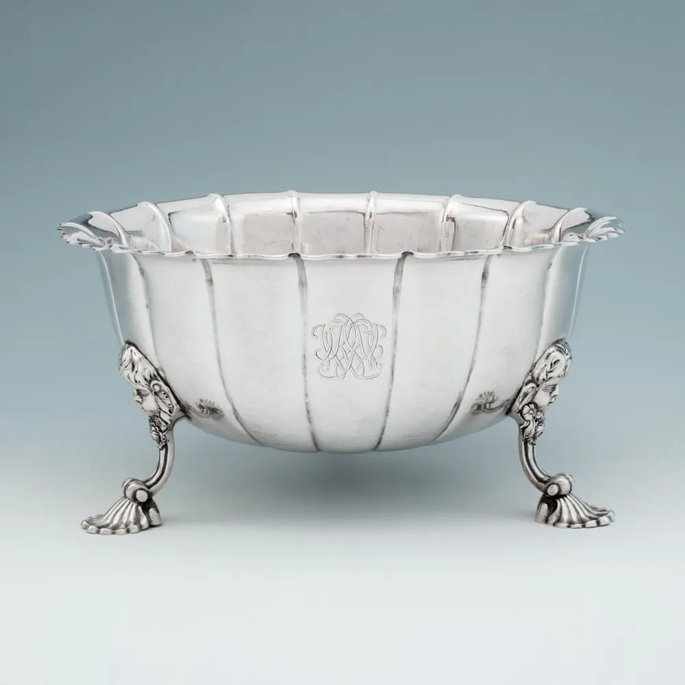 William Townsend, A George III Antique Irish Silver Footed Bowl, c. 1775