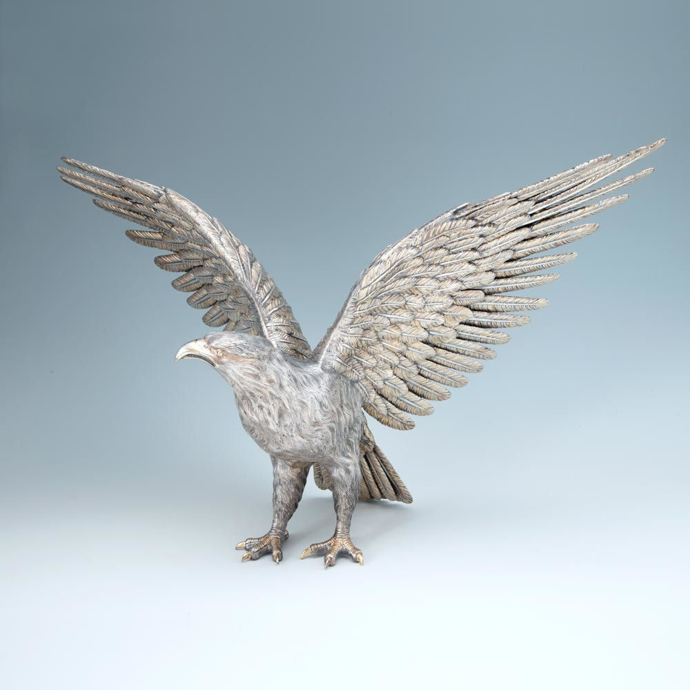 Mazzucato, An Italian Parcel-Gilt Model of an Eagle
