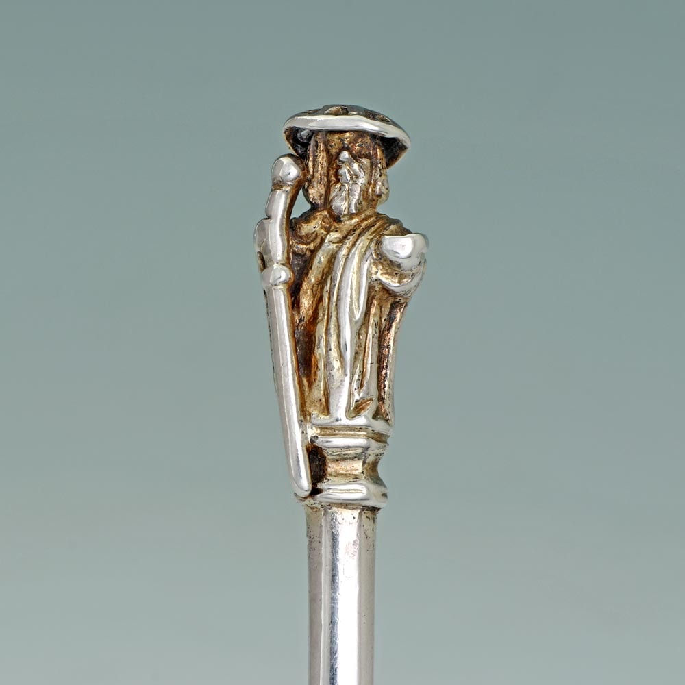 William Simpson, A Henry VIII Antique English Silver Apostle Spoon, St. James The Greater, 1538