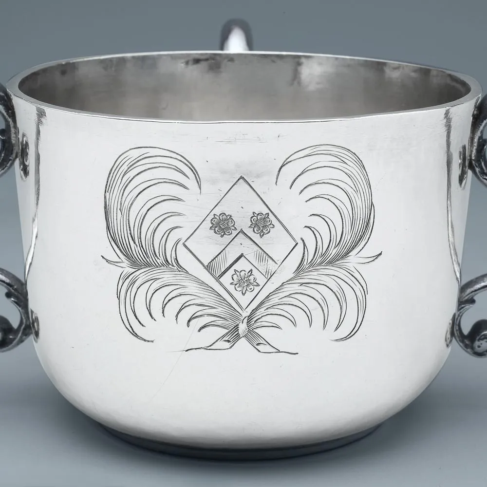 mullets G crowned below, A Charles II Antique English Silver Spout Cup, c. 1675