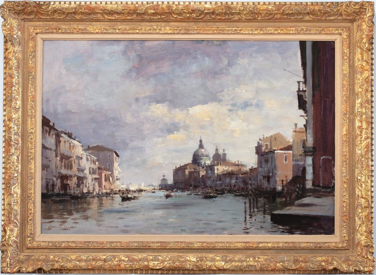 Edward Seago, A Painting of the Grand Canal, Venice, with Santa Maria Della Salute, c. 1950