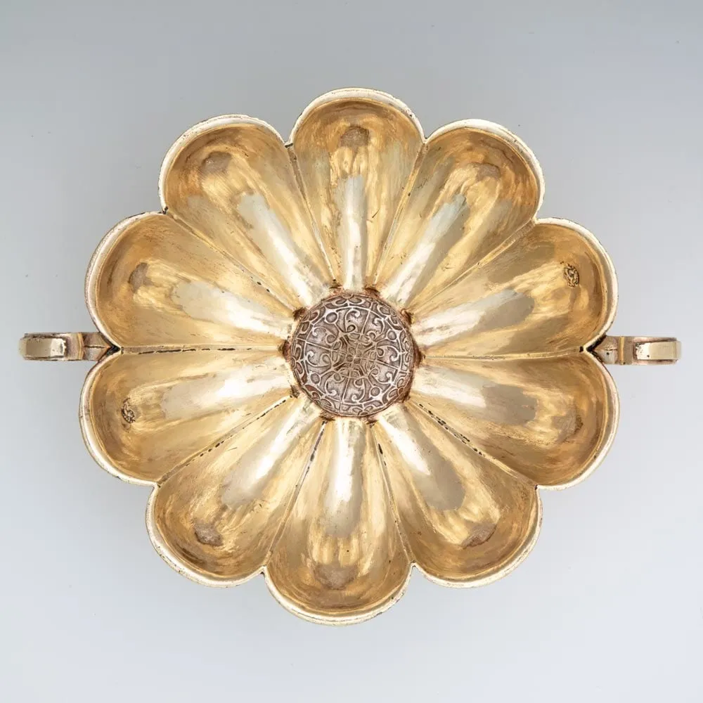 A Rare Spanish Colonial Silver-Gilt Two-Handled Cup from the Atocha Shipwreck, c. 1620