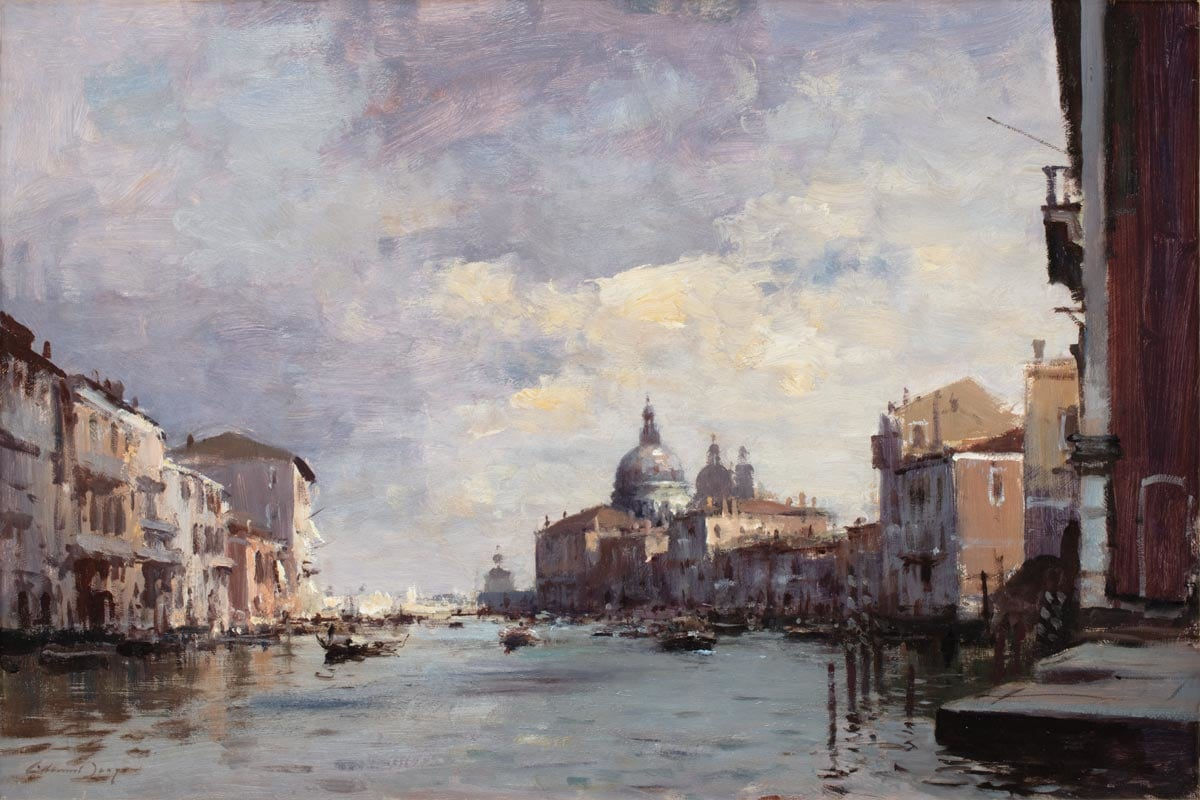 Edward Seago, A Painting of the Grand Canal, Venice, with Santa Maria Della Salute, c. 1950