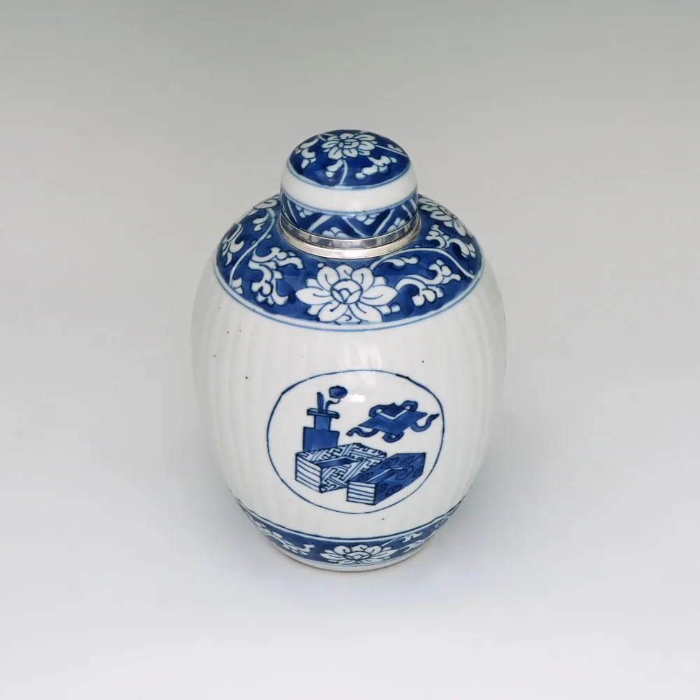 A Chinese Kang Hsi Jar with Later Dutch Silver Mounts, c. 1700