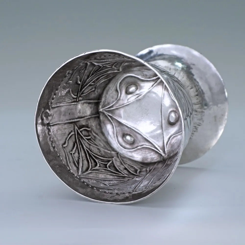 Thomas Cory, A Rare Provincial Charles II Antique English Silver Wine Cup, c. 1665