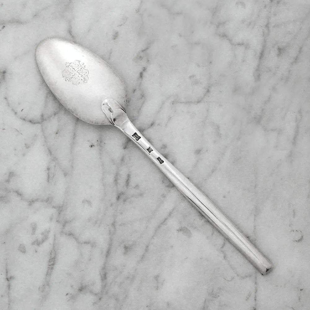 BC, A George II Antique English Silver Marrow Spoon, c. 1740