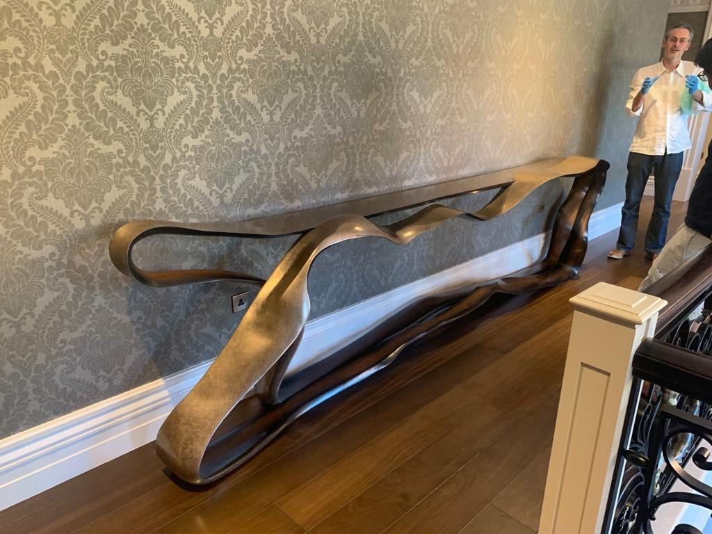 Marc Fish, Mokume-Gane Console Commission, 2019