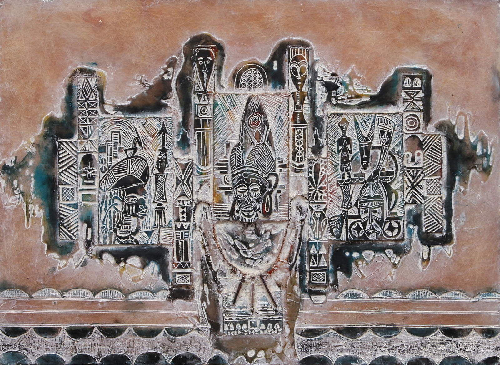 Bode Olaniran, MASKS AND MOTIFS , 1993