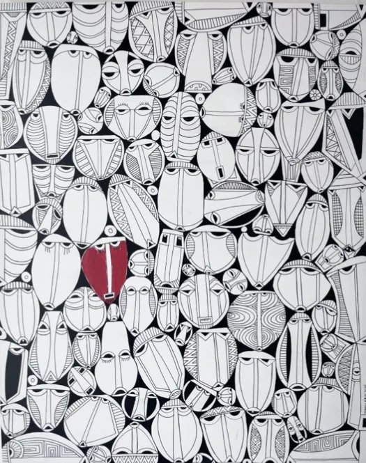 Djakou Kassi Nathalie, Standing by You 1 (Diptych), 2026