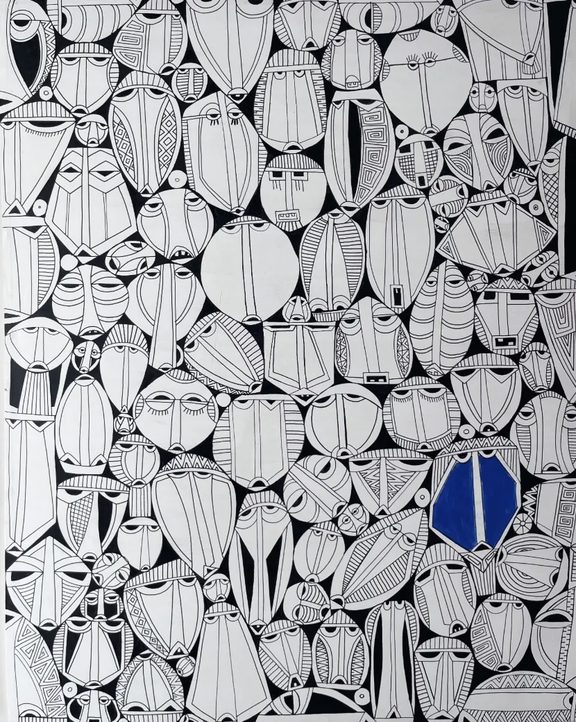 Djakou Kassi Nathalie, Standing by You 1 (Diptych), 2026