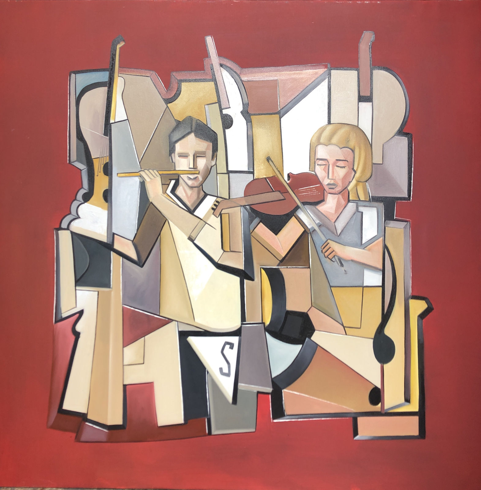 Mounia Amor, Carré rouge, 2019