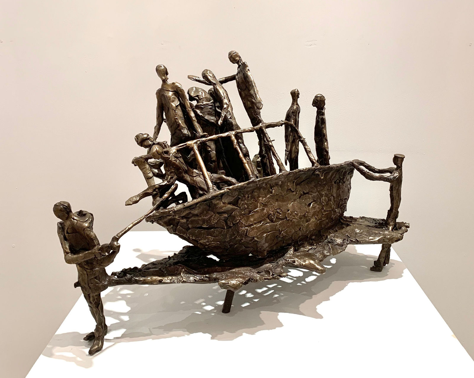 John Behan RHA, Man Pulling Boat Ashore, 2020