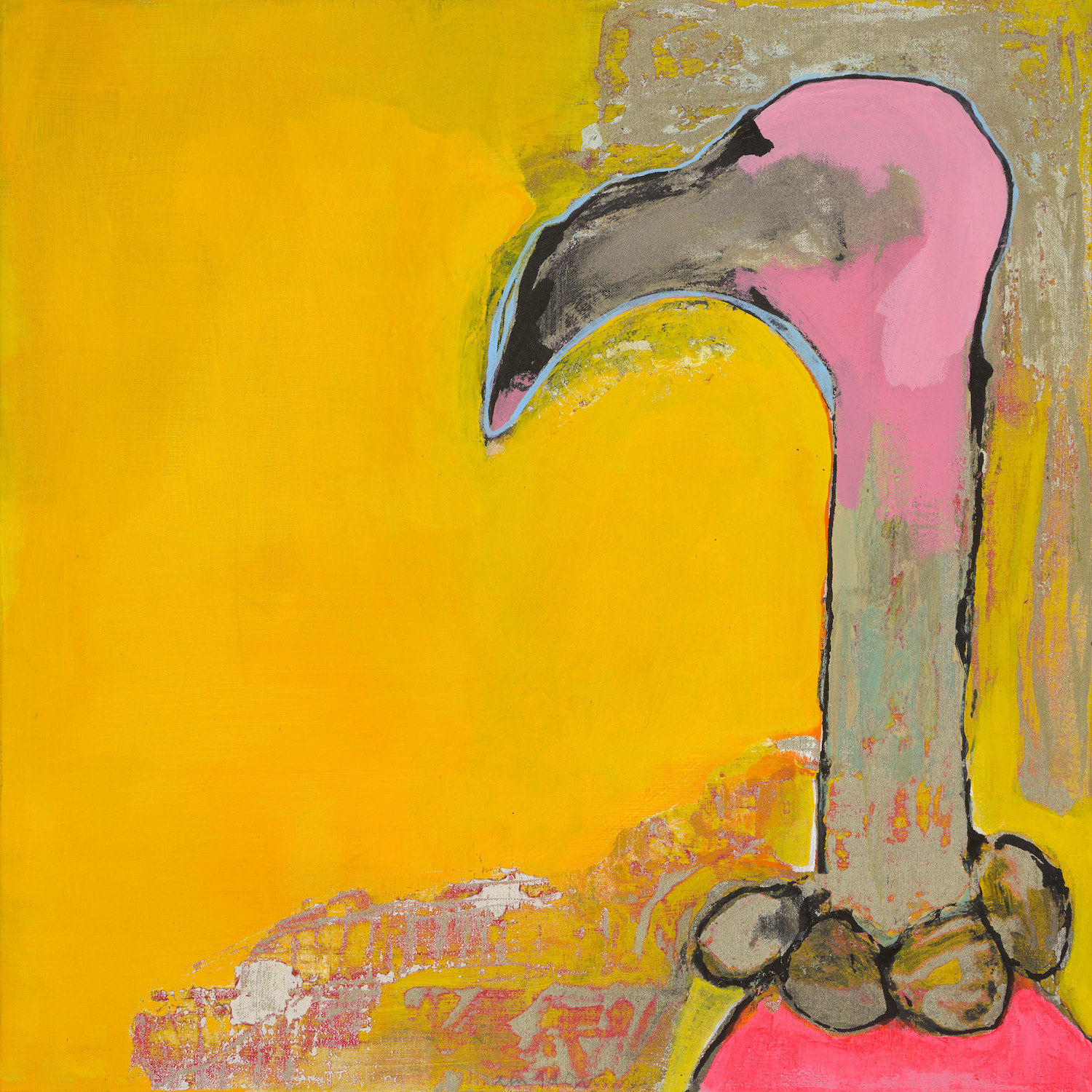 Cléa van der Grijn, Flamingo and Beads, 2022