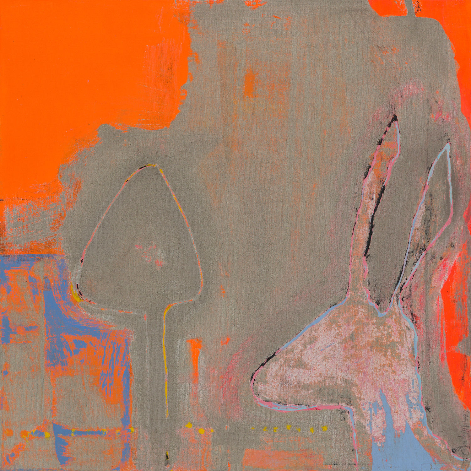 Cléa van der Grijn, Blue Hare and Psilocybin Mushroom, 2022