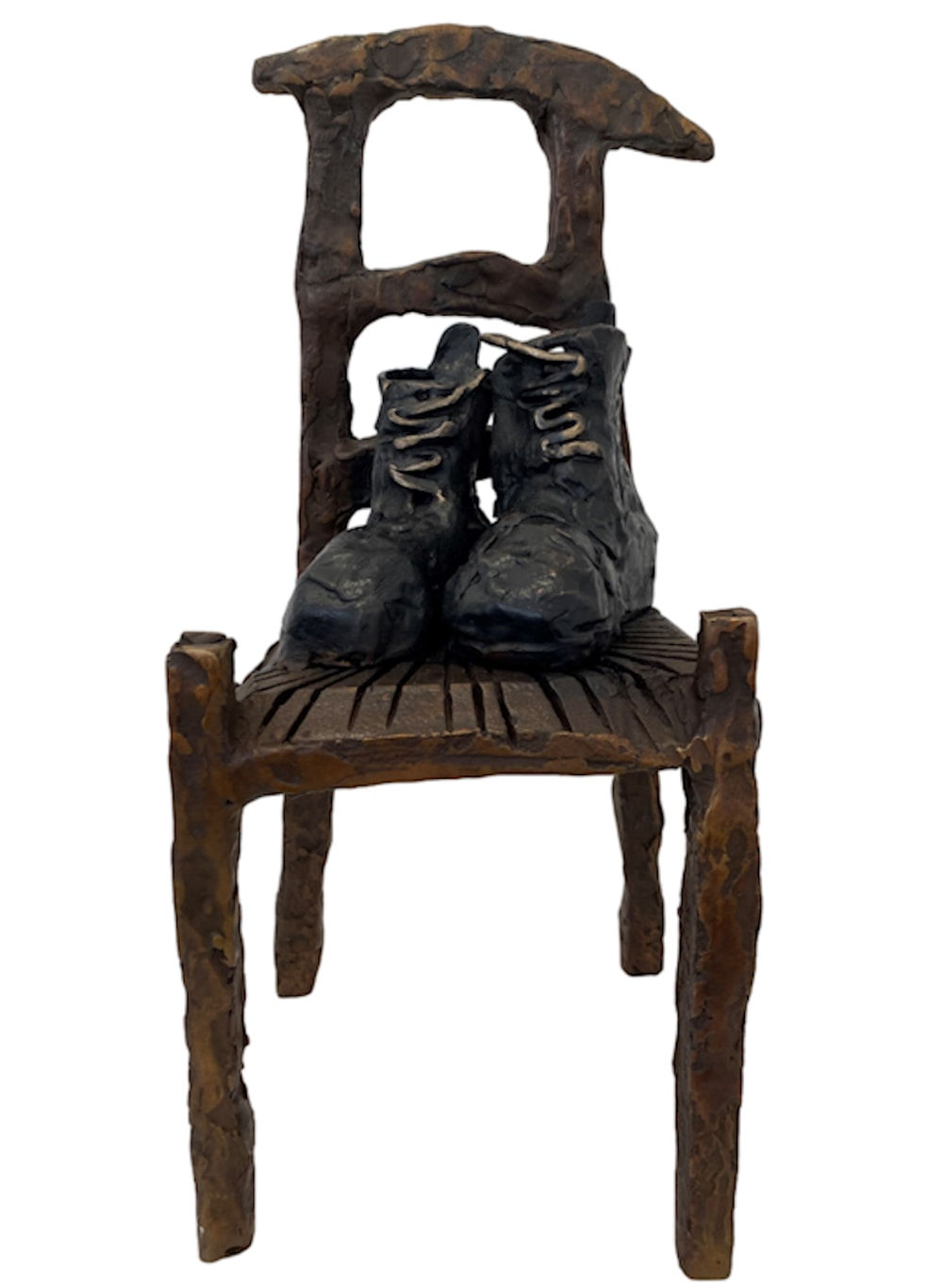 John Behan RHA, Van Gogh: Boots on Chair