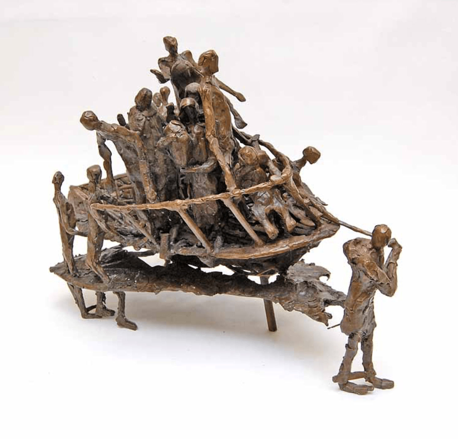 John Behan RHA, Man Pulling Boat Ashore, 2020