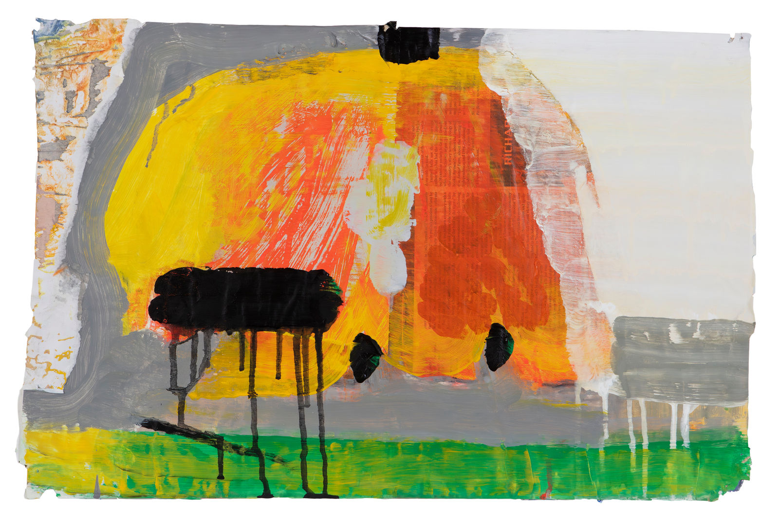 Eamon Colman, Blanket rain embroidered the sky, 2023 - 2024