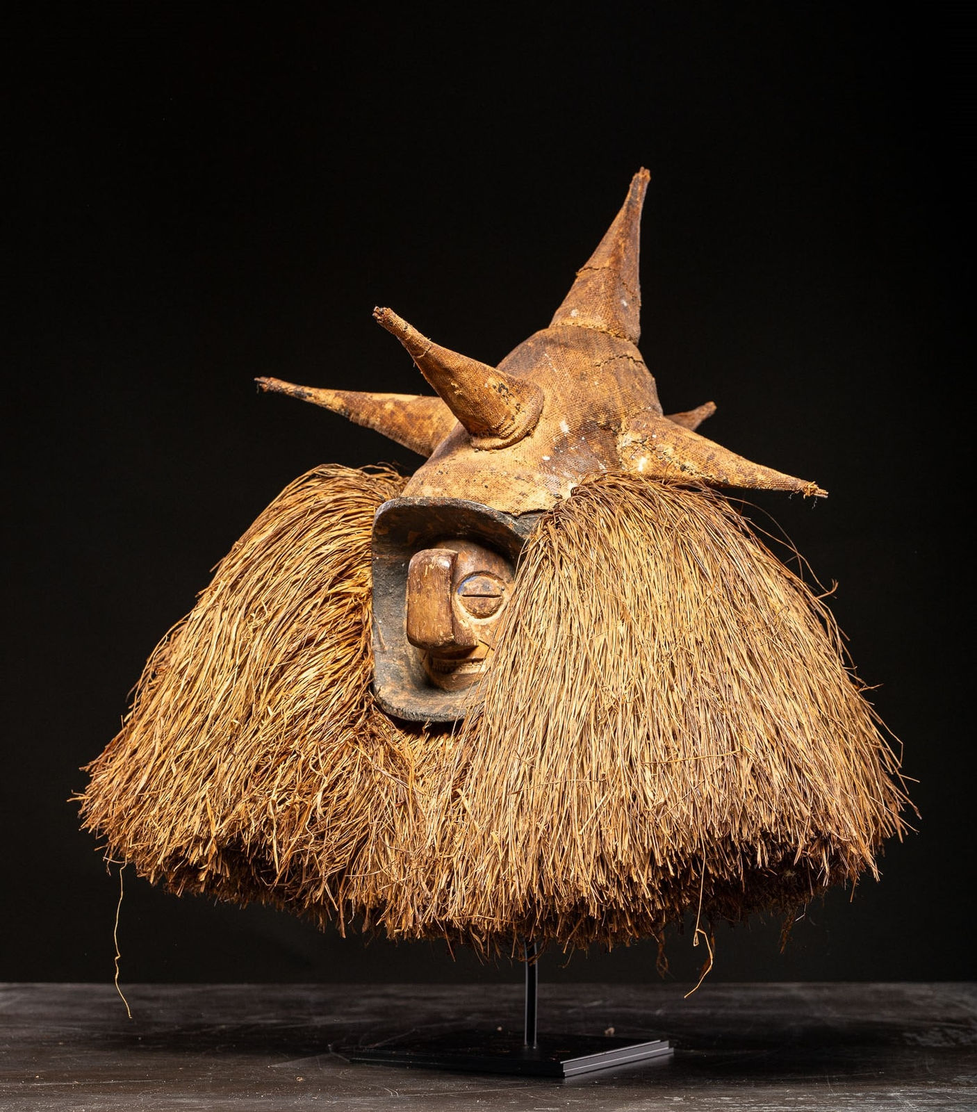 Kholuka ou Mbaala initiation-circonsicion mask, Yaka People, DRC, 1st half 20th C