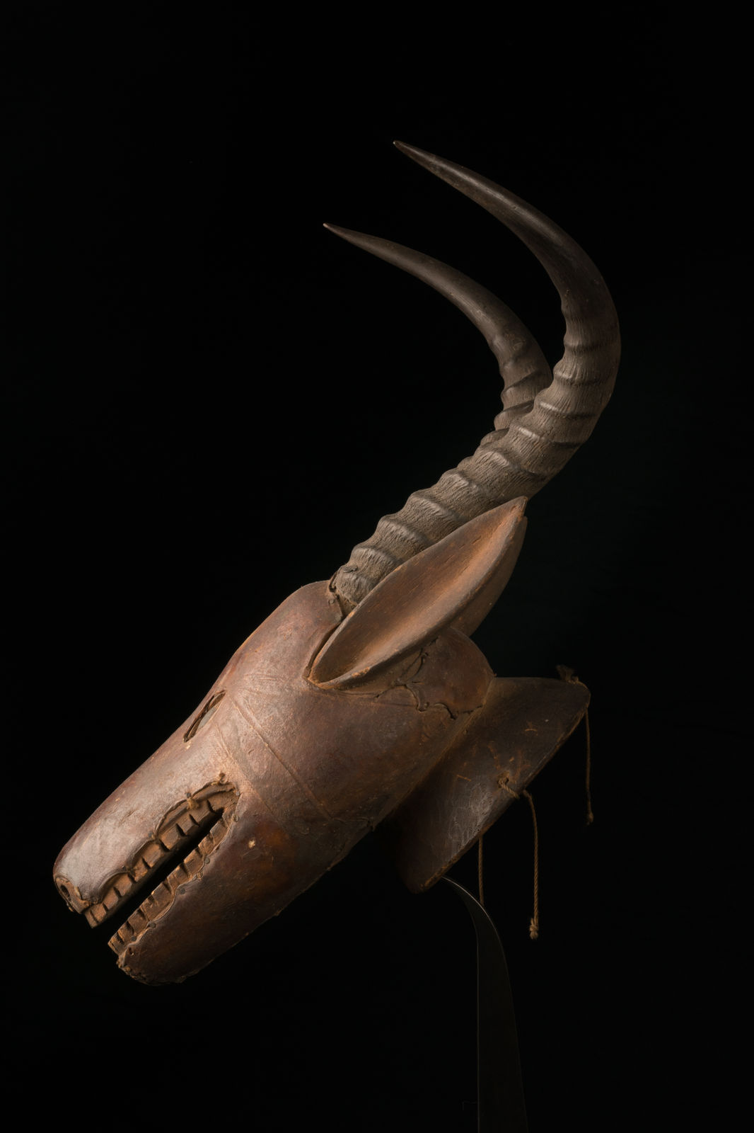 Skincovered Antilope Crest Mask, Ejagham People, Nigeria, 1st half 20th C