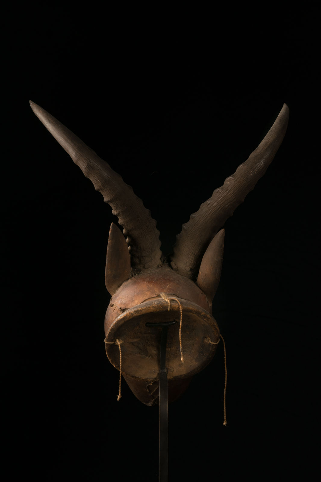 Skincovered Antilope Crest Mask, Ejagham People, Nigeria, 1st half 20th C