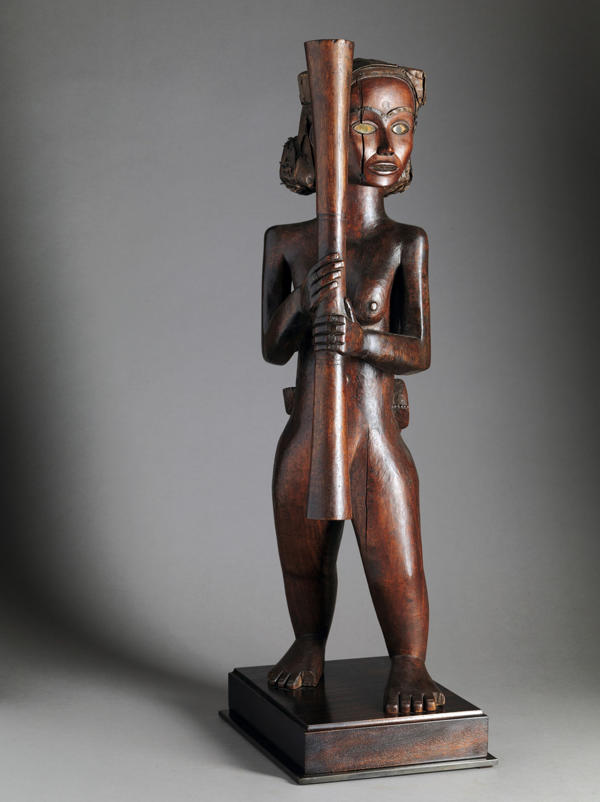 A standing Maternity Figure, Mabea-Fang People, Cameroon, 1st half 20th C