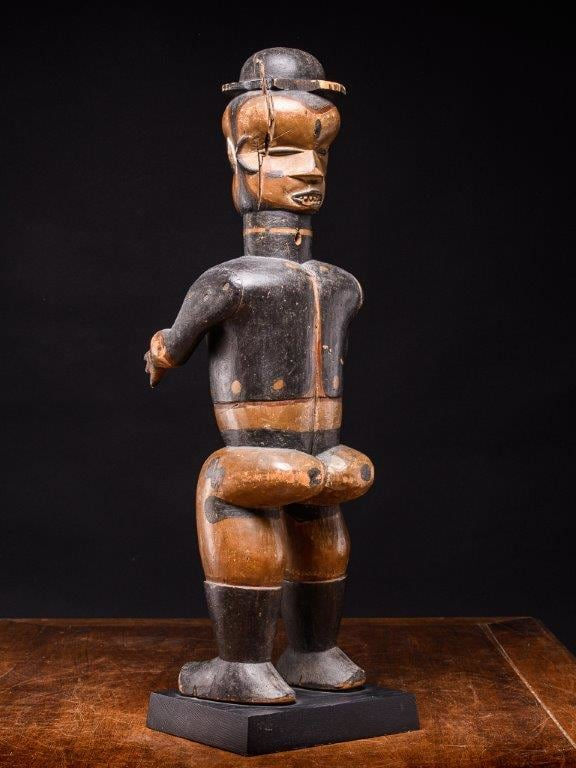 Anthropomorphic Standing Male Janus Figure, Ibibio People, Nigeria, 20th C
