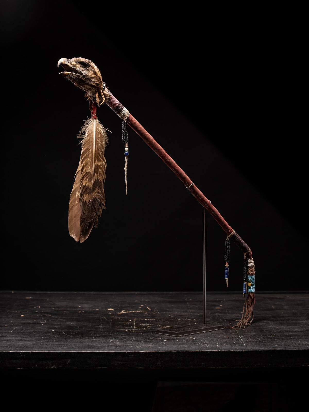 Native American Ceremonial Eagle staff, 19-20th Century