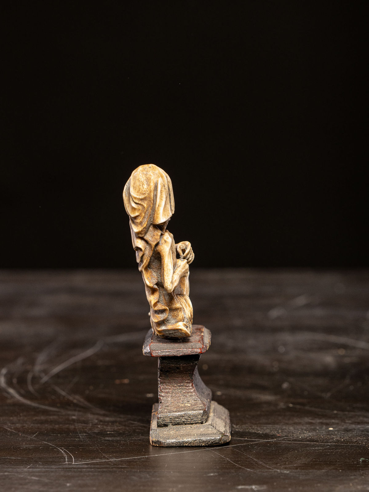 Exceptional allegory of death, carved bone, Southern Germany, Tyrol, 18th-19th,