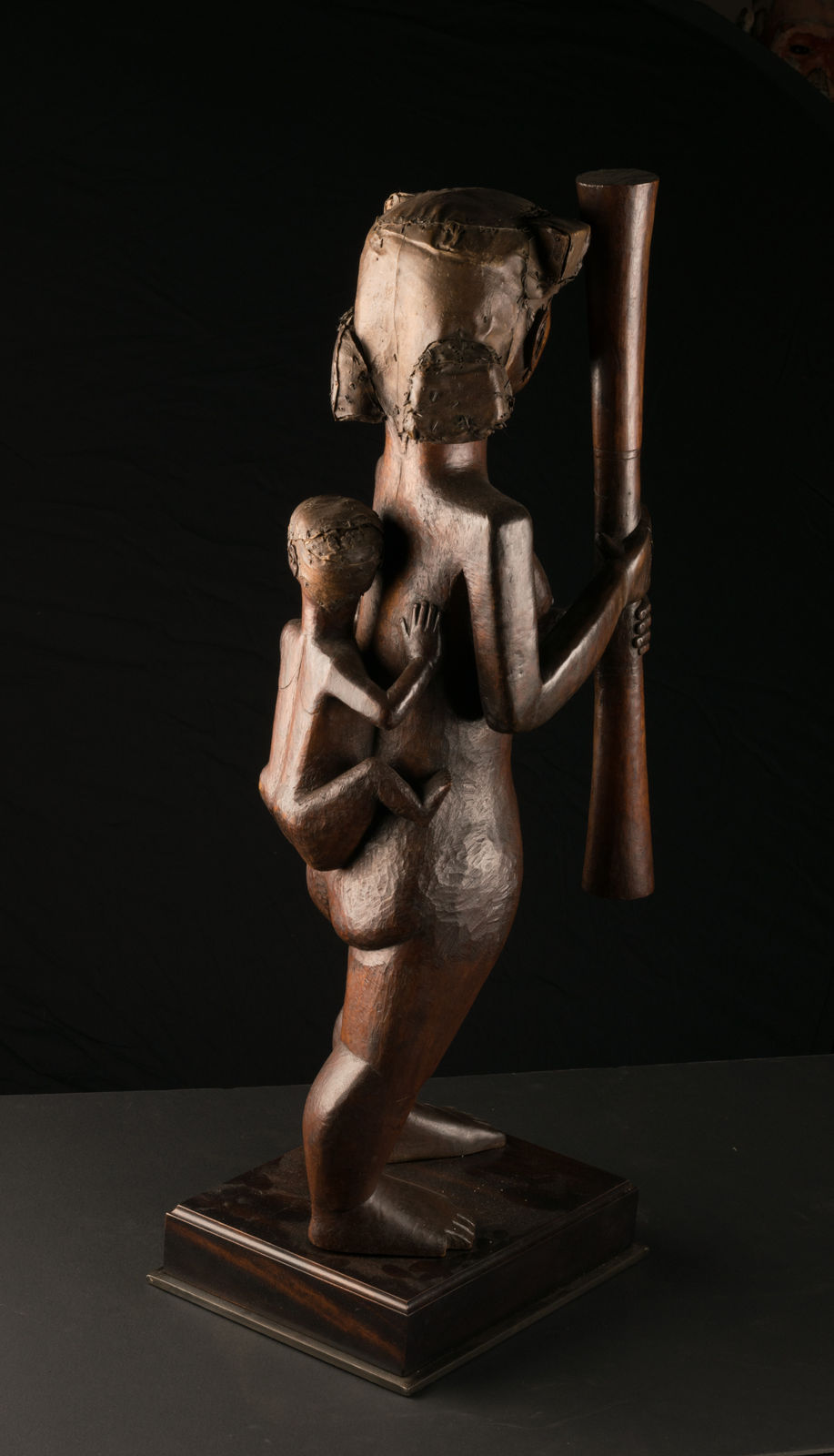 A standing Maternity Figure, Mabea-Fang People, Cameroon, 1st half 20th C