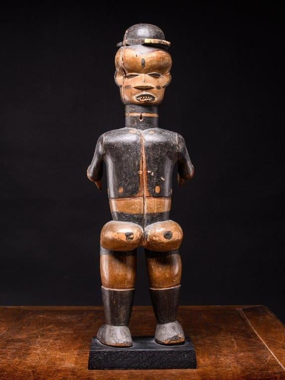 Anthropomorphic Standing Male Janus Figure, Ibibio People, Nigeria, 20th C